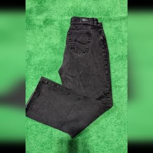 Lee women's black jeans relaxed fit 14 medium